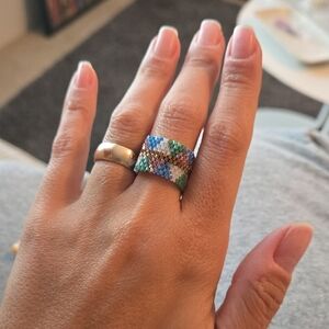 Colorful Beaded Ring